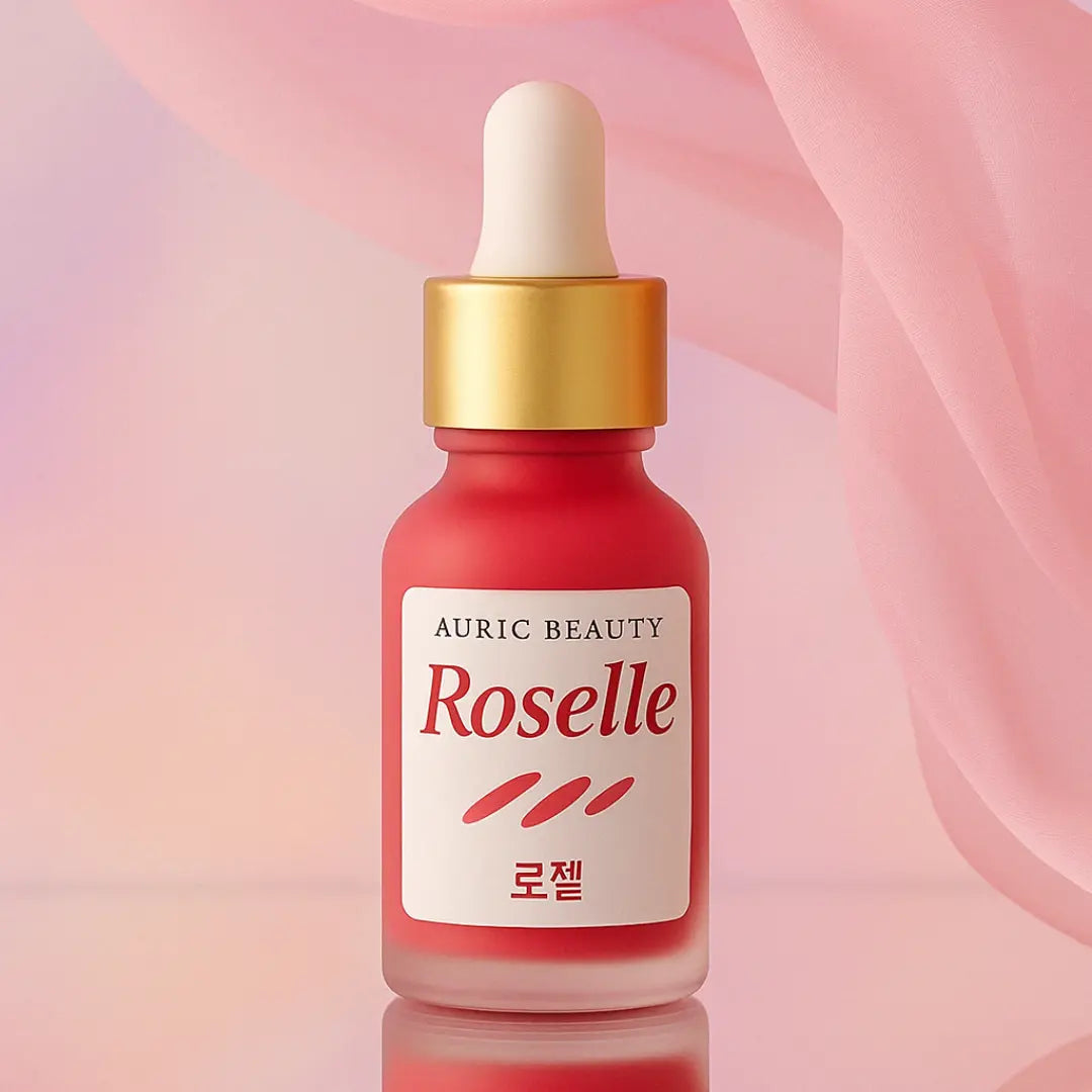 Auric Beauty Roselle Lip & Cheek Tint – Natural Flush, Long-lasting Color